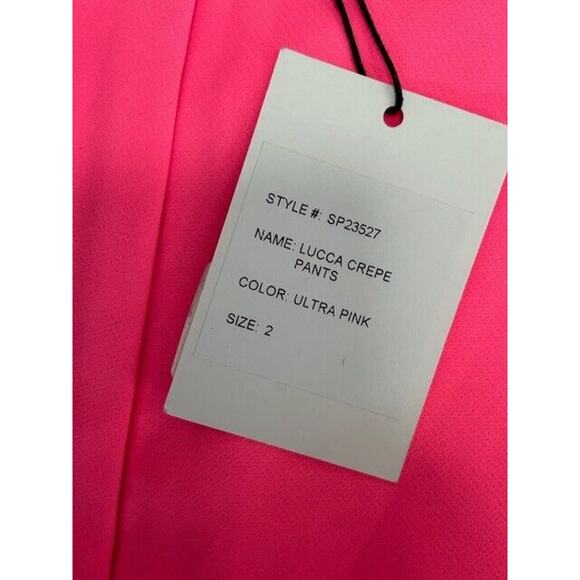 Generation Love Lucca Crepe Pants Fit & Flare Trousers Ultra Pink Size 2 NEW - Picture 7 of 11